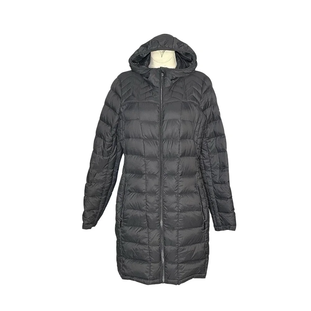 MICHAEL Michael Kors Packable Down Fill Hooded Puffer Coat Black Size S